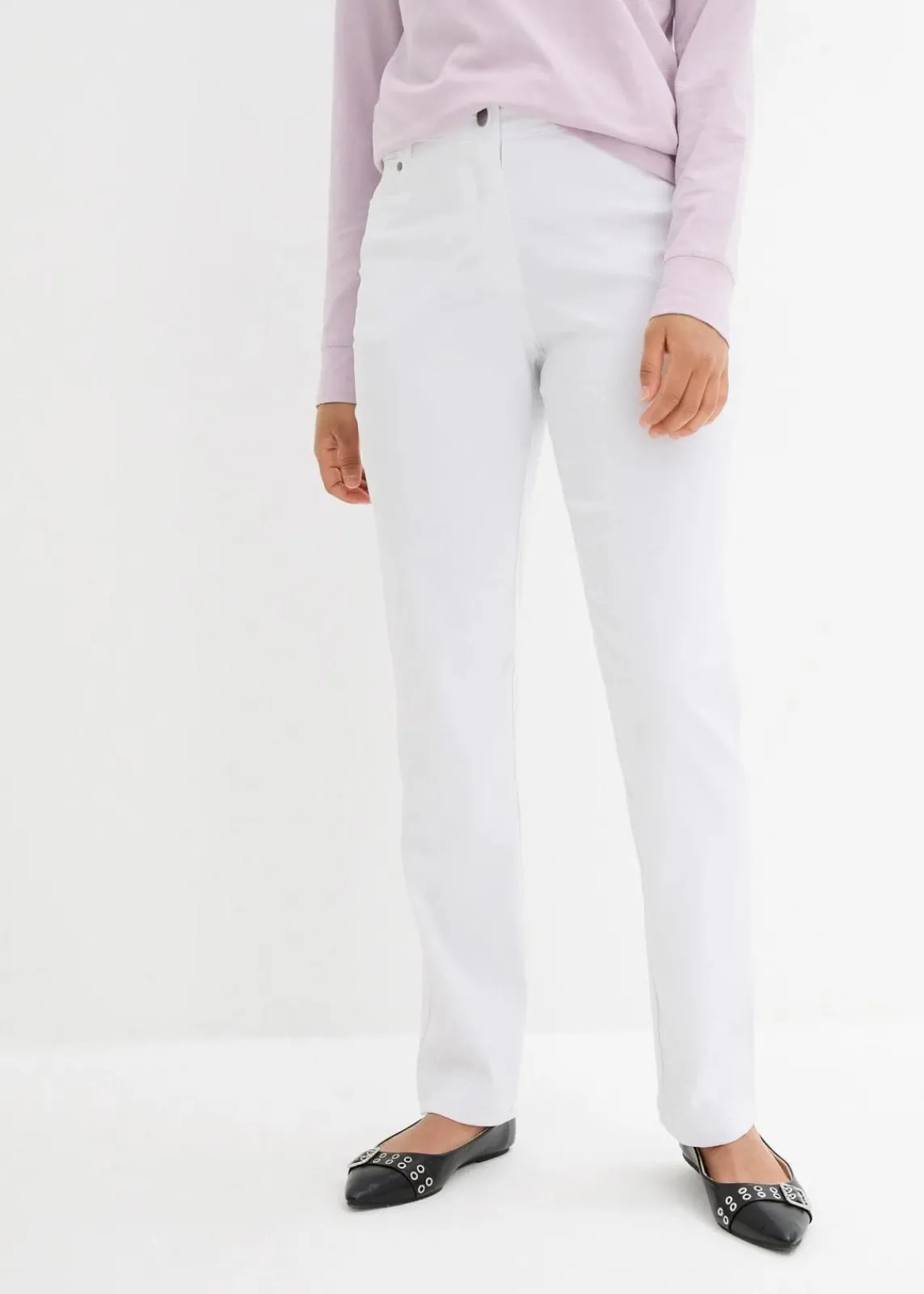 Bengalin-Stretch-Hose mit Bequembund, Straight|bonprix Outlet