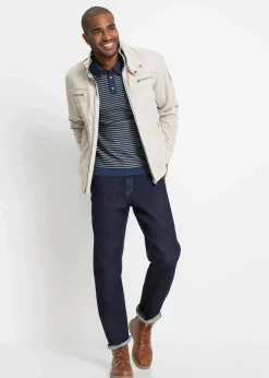 bonprix Große Größen|Jacken & Mäntel|Übergangsjacke in Blousonform mit Stehkragen steingrau