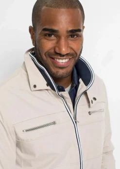 bonprix Große Größen|Jacken & Mäntel|Übergangsjacke in Blousonform mit Stehkragen steingrau