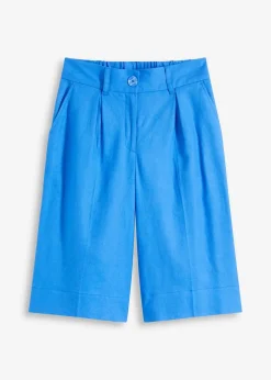 bonprix Bekleidung·Outdoorbekleidung|Bekleidung·Kleider|Bermuda aus Leinen-Mix gletscherblau