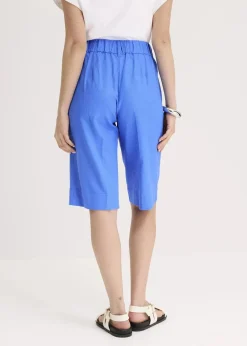 bonprix Bekleidung·Outdoorbekleidung|Bekleidung·Kleider|Bermuda aus Leinen-Mix gletscherblau