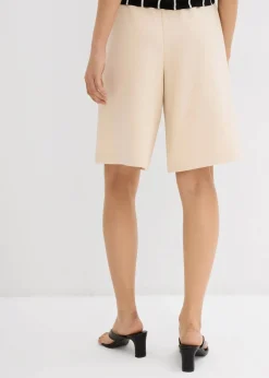 bonprix Bekleidung·Outdoorbekleidung|Bekleidung·Kleider|Bermuda aus Scuba kieselbeige