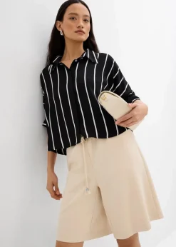 bonprix Bekleidung·Outdoorbekleidung|Bekleidung·Kleider|Bermuda aus Scuba kieselbeige