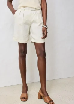 bonprix Bekleidung·Outdoorbekleidung|Bekleidung·Kleider|Bermudashorts aus reinem Leinen hellsand