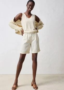 bonprix Bekleidung·Outdoorbekleidung|Bekleidung·Kleider|Bermudashorts aus reinem Leinen hellsand