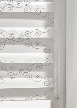 Besticktes Doppelrollo mit grafischem Muster|bonprix Best