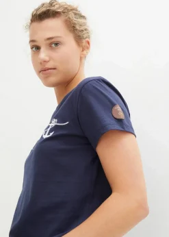 Besticktes T-Shirt|bonprix Outlet