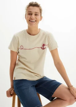 Besticktes T-Shirt|bonprix