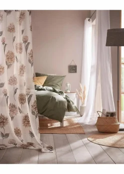 bonprix Bettwäsche|Bettwäsche in Leinenoptik olivgrün