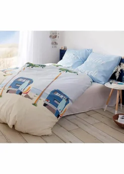 Bettwäsche mit Auto und Palmen am Strand|bonprix Outlet
