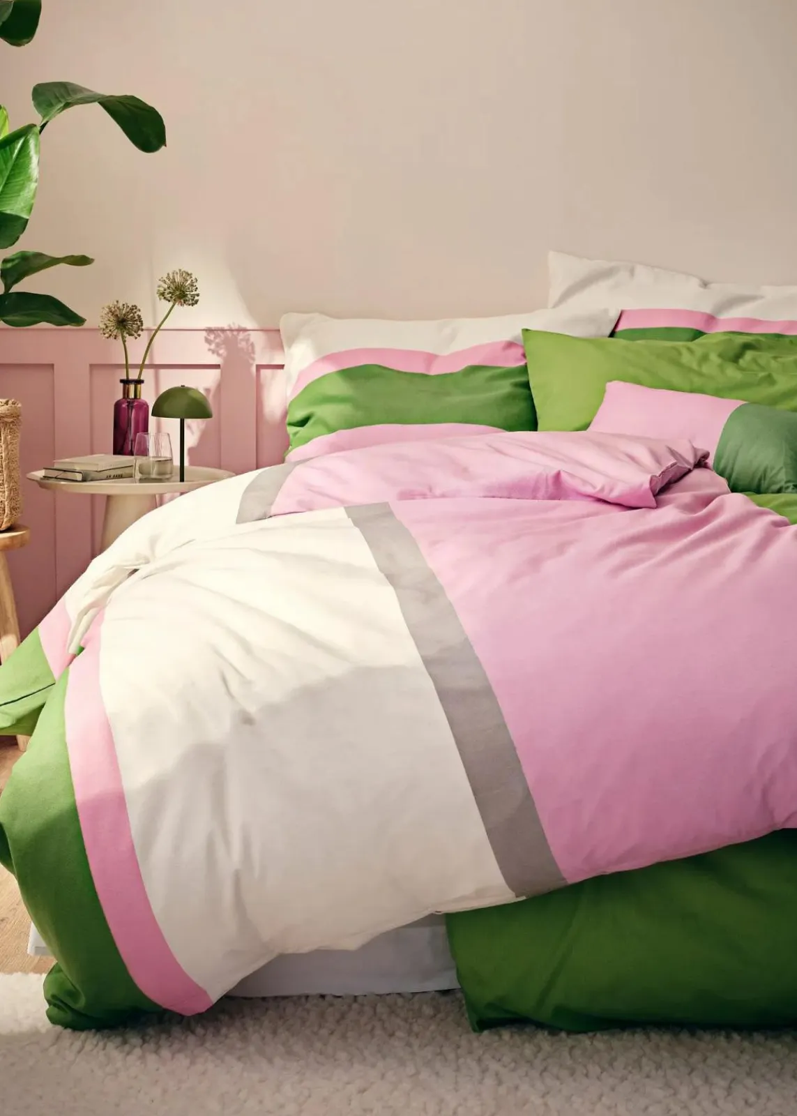 Bettwäsche mit Colorblock Design|bonprix Clearance