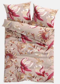 bonprix Bettwäsche|Bettwäsche mit floralem Design taupe