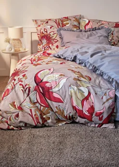bonprix Bettwäsche|Bettwäsche mit floralem Design taupe