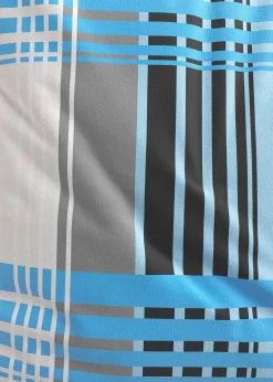 bonprix Bettwäsche|Bettwäsche mit Karos blau