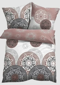 bonprix Bettwäsche|Bettwäsche mit Ornamenten grau