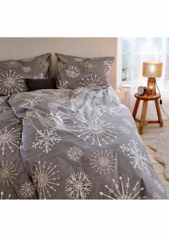 Bettwäsche mit Schneeflocken|bonprix Discount