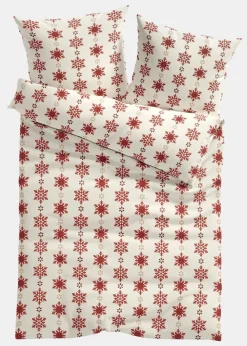 Bettwäsche mit Schneeflocken|bonprix Discount
