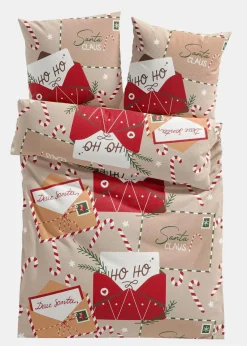 Bettwäsche mit Weihnachtsbrief|bonprix Outlet