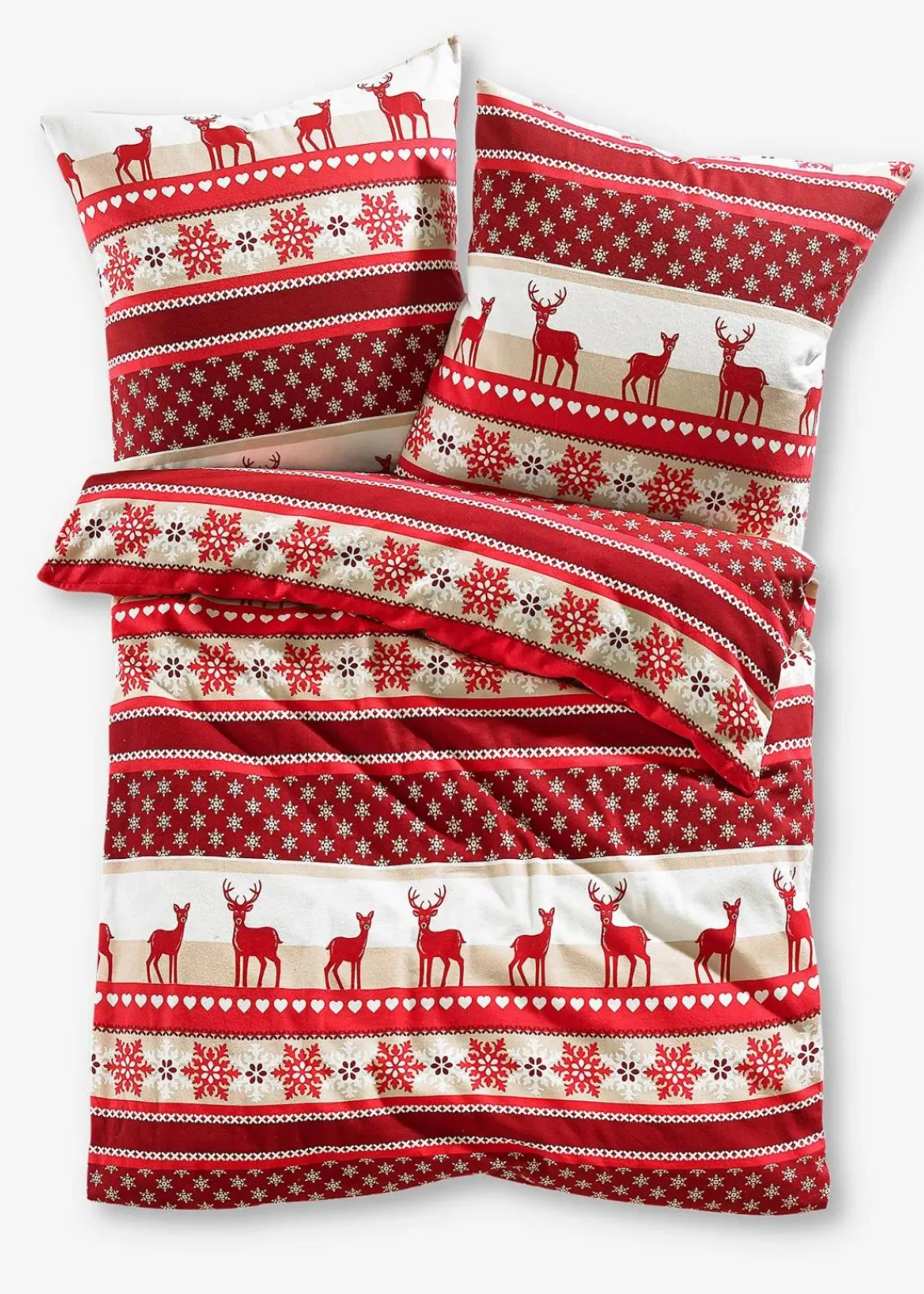 Bettwäsche mit winterlichem Design|bonprix