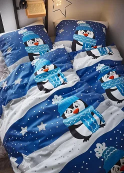 Bettwäsche mit winterlichem Design|bonprix Clearance