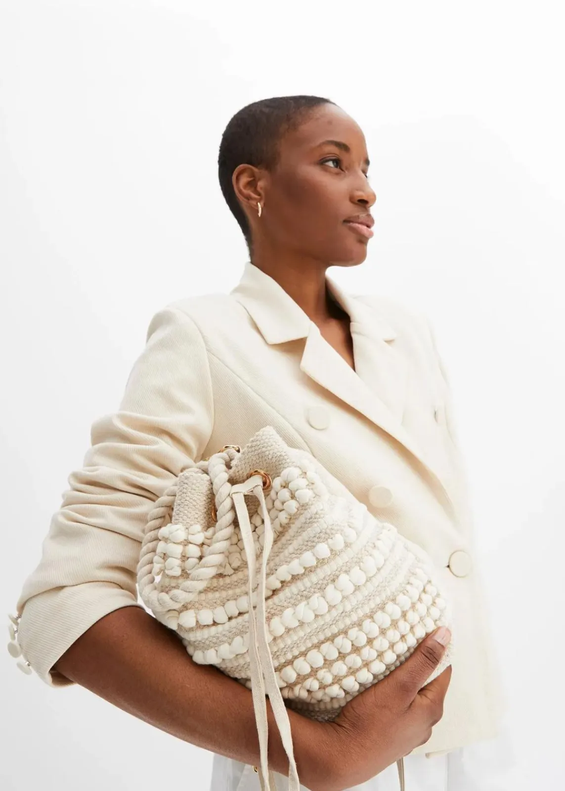 bonprix Taschen|Beuteltasche naturbeige