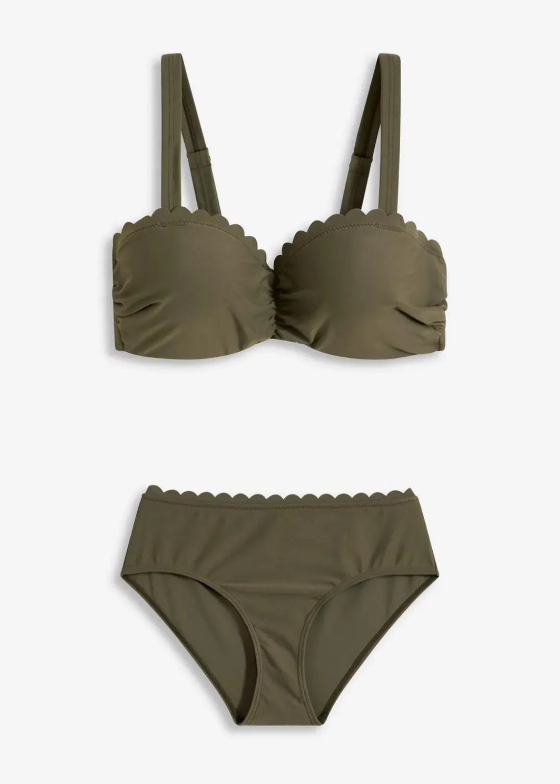 bonprix Bademode·Bikinis|Bademode·Große Cups D-F|Bügel Bikini (2-tlg.Set) dunkeloliv