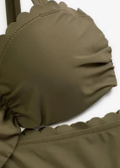 bonprix Bademode·Bikinis|Bademode·Große Cups D-F|Bügel Bikini (2-tlg.Set) dunkeloliv