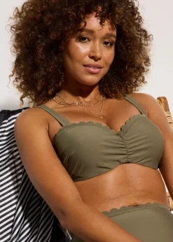 bonprix Bademode·Bikinis|Bademode·Große Cups D-F|Bügel Bikini (2-tlg.Set) dunkeloliv