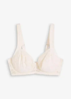 bonprix Wäsche·Dessous|Wäsche·Große Cups D-H|Bügel-BH aus zarter Spitze wollweiß