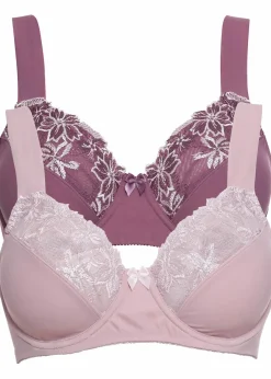 Bügel-BH mit gepolsterten Trägern (2er Pack)|bonprix Clearance