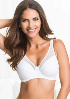 bonprix Große Cups D-H|Bhs|Bügel-BH mit Mesh (2er Pack) schwarz+weiß