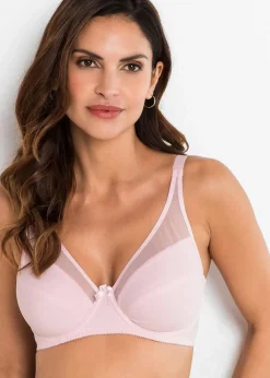 bonprix Große Cups D-H|Bhs|Bügel-BH mit Mesh (2er Pack) zartrosa+dunkelblau