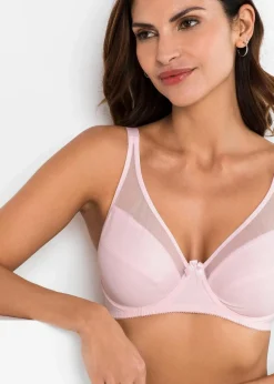bonprix Große Cups D-H|Bhs|Bügel-BH mit Mesh (2er Pack) zartrosa+dunkelblau