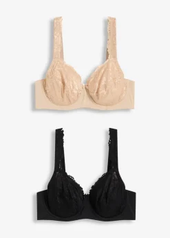 Bügel-BH mit zarter Spitze (2er Pack)|bonprix Online