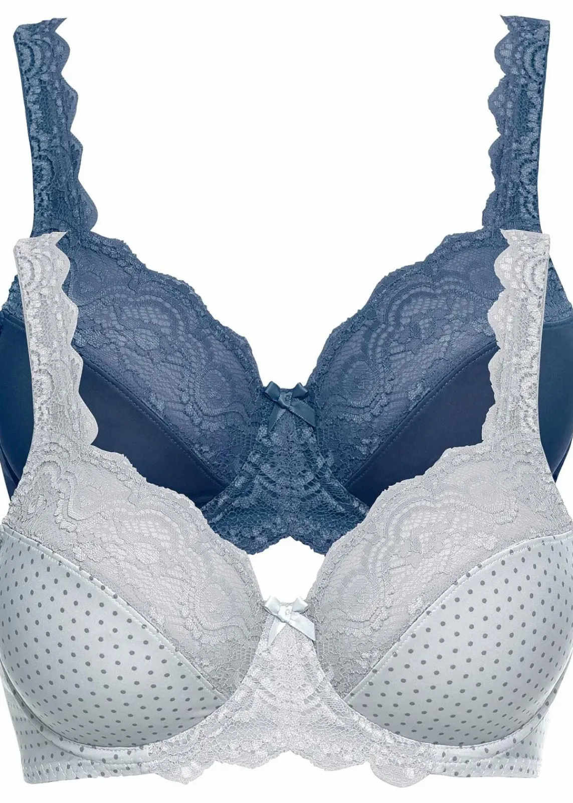 Bügel-BH mit zarter Spitze (2er Pack)|bonprix
