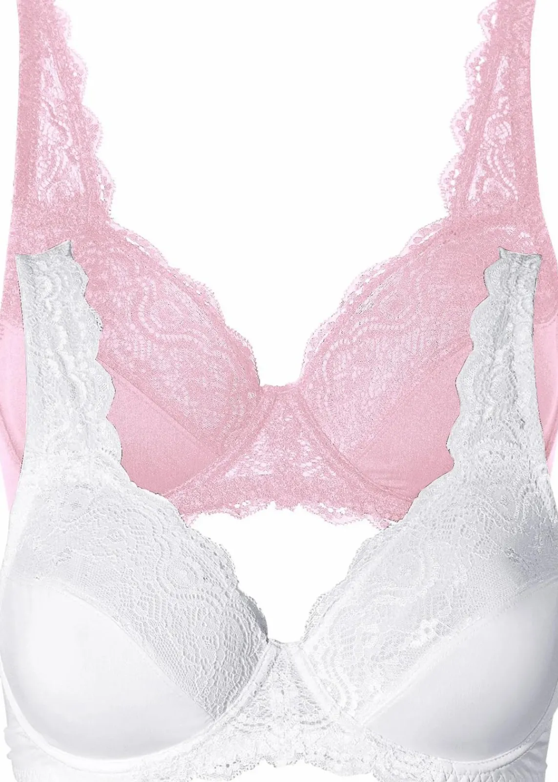 Bügel-BH mit zarter Spitze (2er Pack)|bonprix New