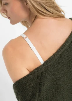 bonprix Große Cups D-H|Nachhaltigere Materialien|Bügel-BH mit zarter Spitze (3er Pack) weiß/pink + weiß/grau + weiß/tuerkis