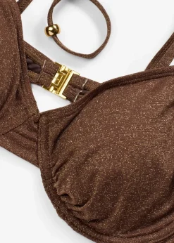 Bügel-Bikinioberteil aus glitzerndem Material|bonprix Sale