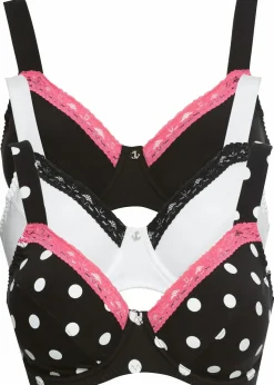 BH aus Bio-Baumwolle (3er Pack)|bonprix New