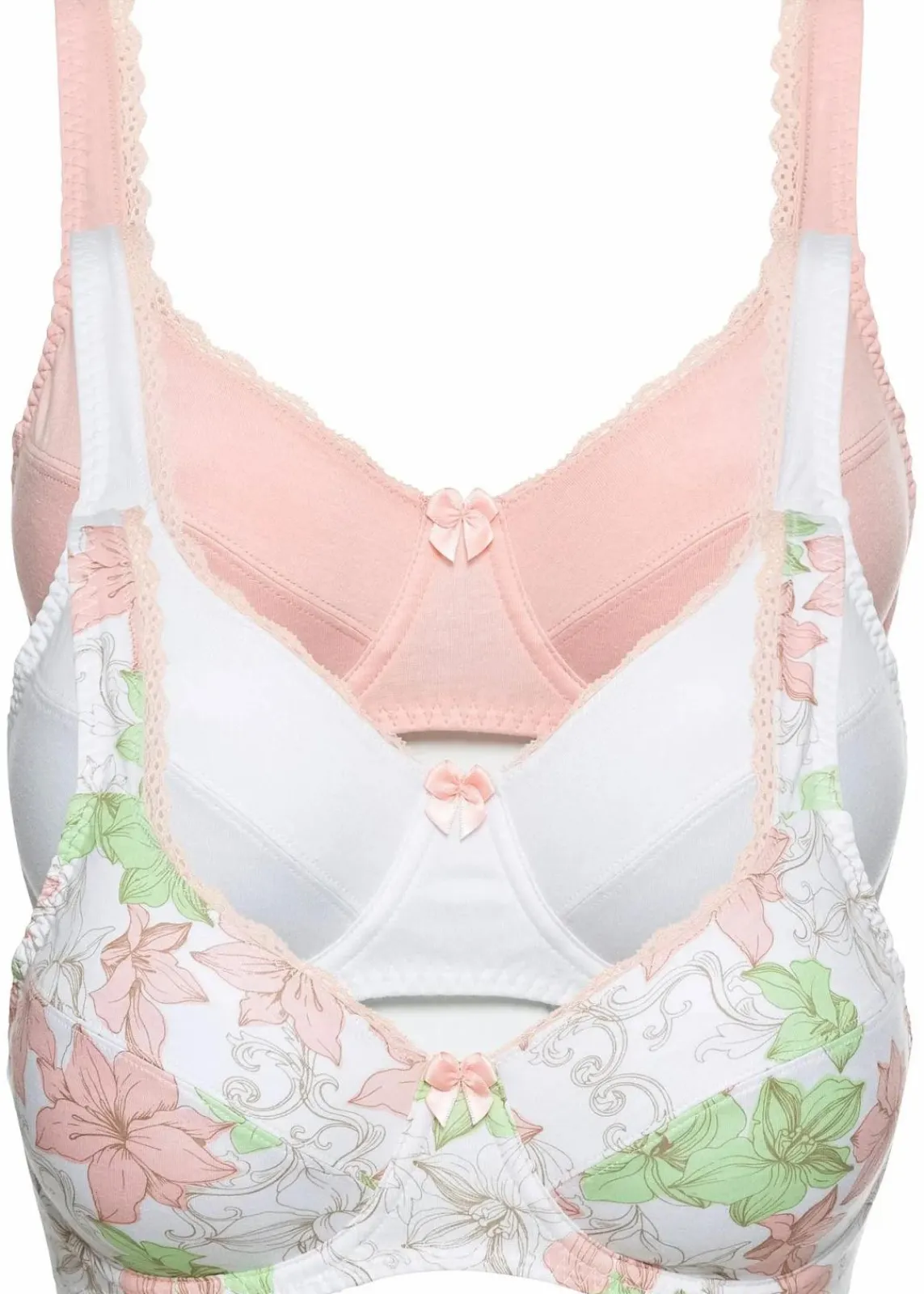 BH mit Bügel aus Baumwolle (3er Pack)|bonprix Discount