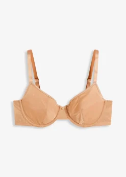 bonprix Bhs|Dessous|BH mit Bügel aus schimmerndem Material goldbeige