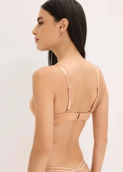bonprix Bhs|Dessous|BH mit Bügel aus schimmerndem Material goldbeige