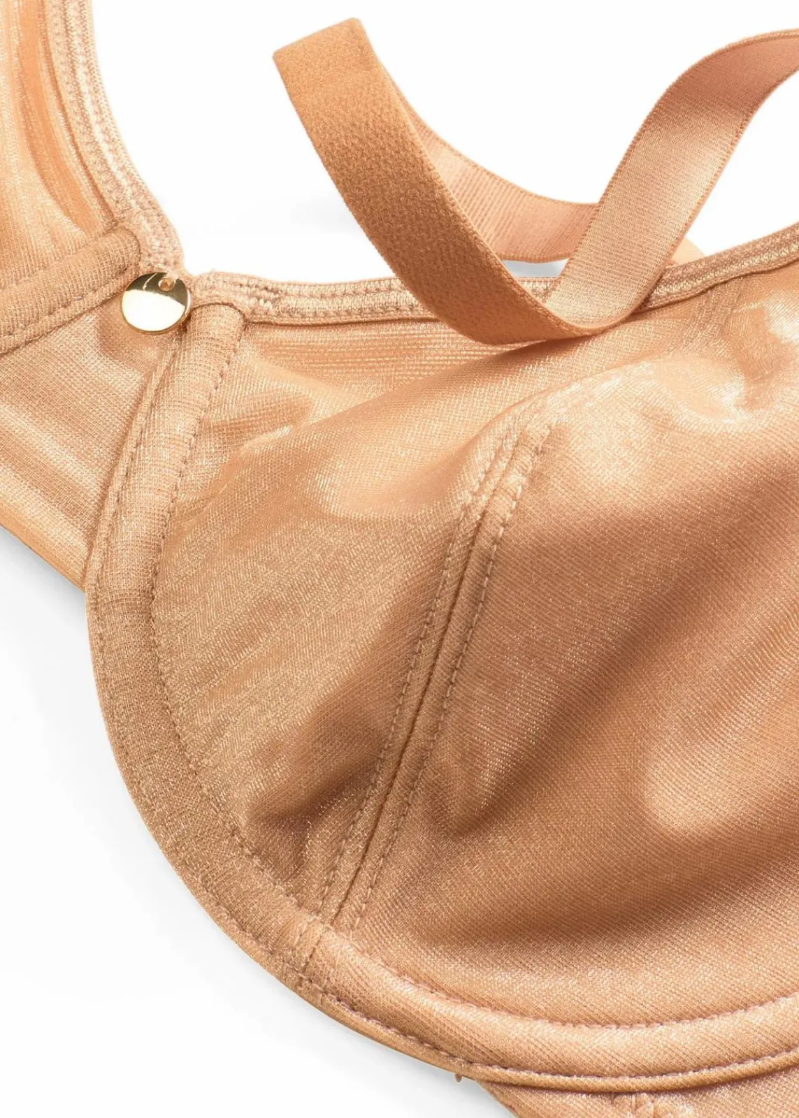 bonprix Bhs|Dessous|BH mit Bügel aus schimmerndem Material goldbeige