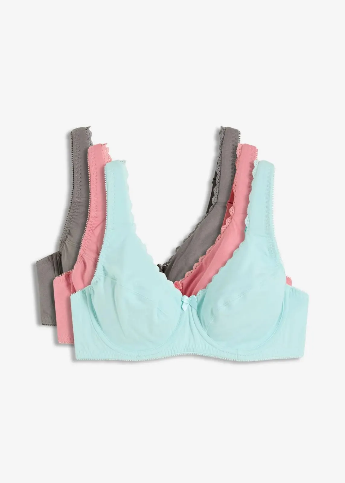 BH mit Bügel mit weicher Bio-Baumwolle (3er Pack)|bonprix Online