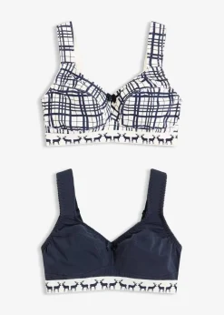 BH ohne Bügel mit Baumwolle (2er Pack)|bonprix Online