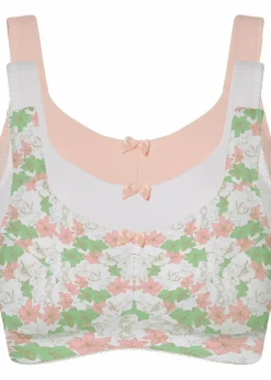 BH ohne Bügel mit Baumwolle (3er Pack)|bonprix Outlet