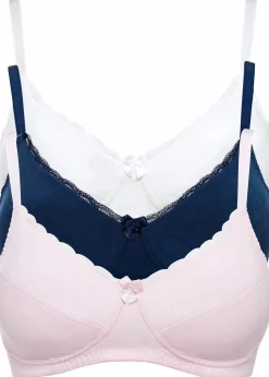 BH ohne Bügel mit Baumwolle (3er Pack)|bonprix Hot