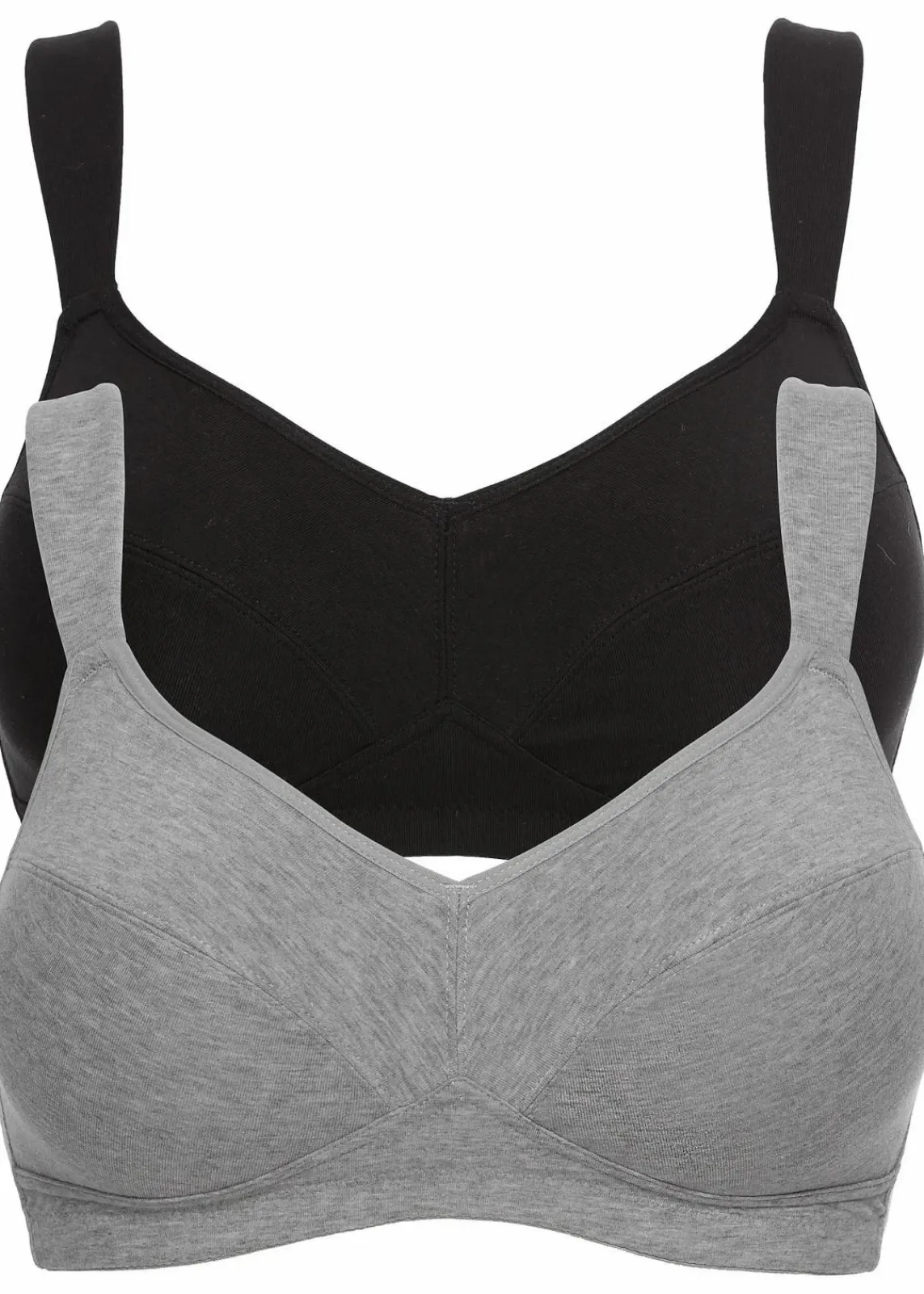 BH ohne Bügel mit Bio-Baumwolle (2er Pack)|bonprix Online