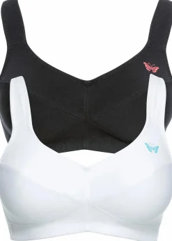 BH ohne Bügel mit Bio-Baumwolle (2er Pack)|bonprix Hot