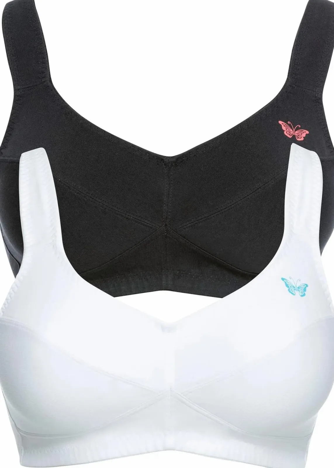 BH ohne Bügel mit Bio-Baumwolle (2er Pack)|bonprix Hot